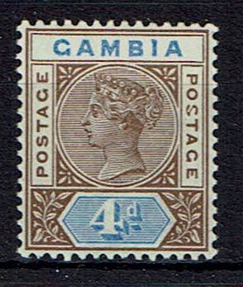 Image of Gambia SG 42a LMM British Commonwealth Stamp